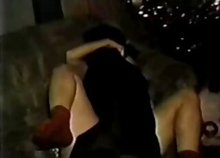 Vintage bestiality porn - Hot lady got missionary banged by black dog
