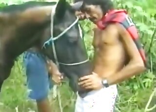 Sexy mare puss is ready to get fingered in porn movie set in the woods